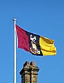 Bantams (Bradford City AFC flag flying from the City Hall) Taken by Flickr user 15th February 2013