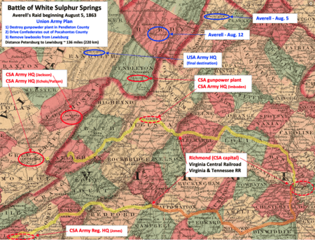 Battle of White Sulphur Springs Plan