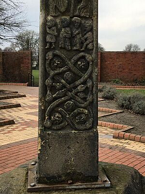 Bramley Cross carving