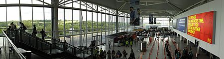 Bristol International Airport, terminal building departure area