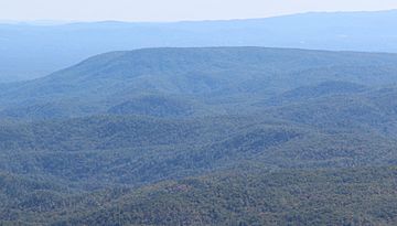 Brown Mountain, North Carolina viewed from Beacon Heights, October 2016.jpg