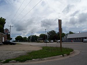Looking east at Brussels on WIS 57