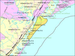 Census Bureau map of Ocean City, New Jersey