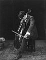 Charlie Chaplin playing the cello 1915
