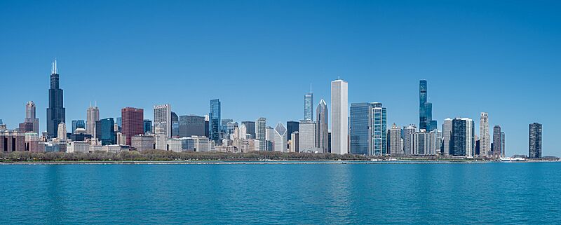 Chicago Skyline in April 2024