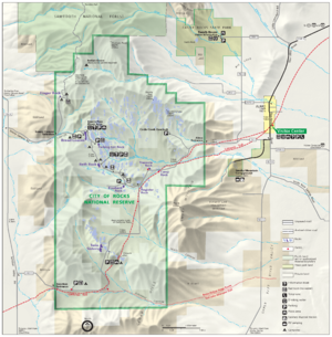 City of Rocks National Reserve map 2006.07