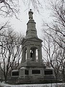 Civil War Memorial on Cambridge Common, Cambridge MA, USA