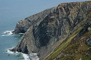 Cliffs on Cemaes Head, Pembrokeshire Coast - geograph.org.uk - 430187