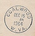 Coalwood WV postmark
