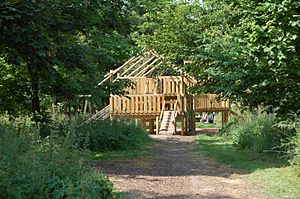 Cogges Manor Farm - the way to the woodland play space