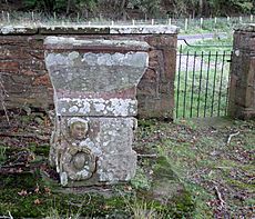 Dalgarnock burial ground, old font, Dumfries & Galloway, Scotland