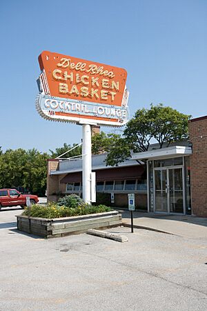Dell Rhea Chicken Basket sign