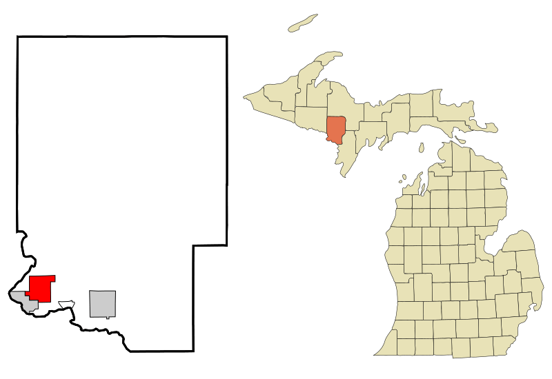 Image Dickinson County Michigan Incorporated and Unincorporated areas