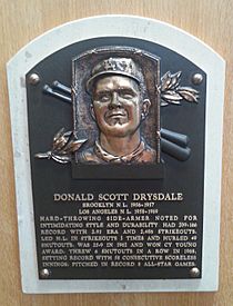 Don Drysdale plaque