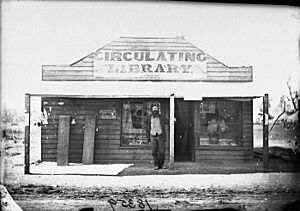 Donald McDonald, stationer, and his Circulating Library, Gulgong, 1870-1875, American and Australasian Photographic Company (5748710857)
