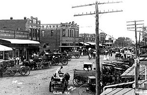 Downtown Elgin, Texas 1916