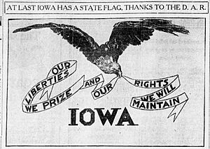 Early iowa flag