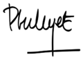 Edouard Philippe signature