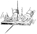 Faraday apparatus for ideomotor effect on table turning
