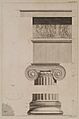 Fig 1 The capital and base of the columns, together with the entablature Fig 2 A section of one quarter of the column, t - Stuart James & Revett Nicholas - 1762