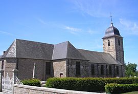 The church of Saint-Charles in Saint-Charles-de-Percy