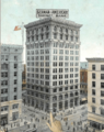 German American Savings Bank, illustrated on a postcard, 1908