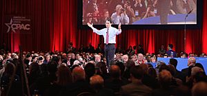 Governor of Wisconsin Scott Walker speaking at the 2015 Conservative Political Action Conference (CPAC)