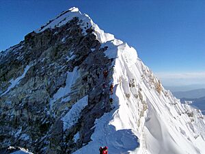 Hillary Step near Everest top (retouched)