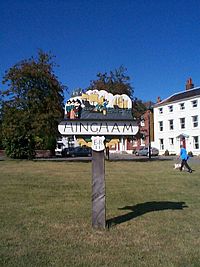 Hingham town sign. - geograph.org.uk - 154006