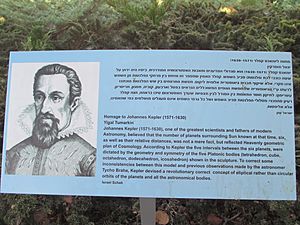 Homage to Johannes Kepler in Tel Aviv University