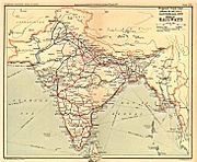 India railways trunklines 1853