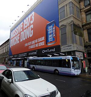 Irn Bru advert on Union Street - geograph.org.uk - 5158562