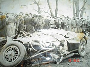 Jag c-type after accident