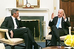 Joe Biden meets George Clooney