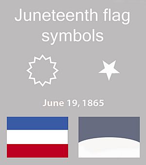 Juneteenth flag symbols