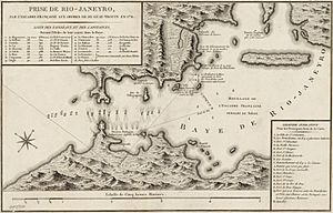 L'entrée de l'escadre de Duguay-Trouin à Rio en 1711