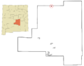 Lincoln County New Mexico Incorporated and Unincorporated areas Corona Highlighted