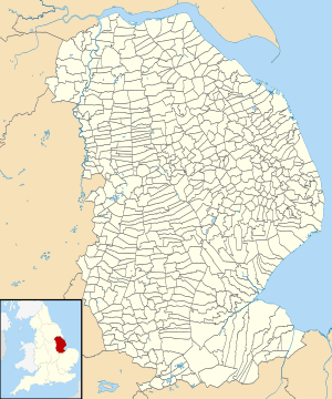 Lincolnshire UK parish map (blank)