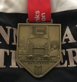London Marathon Finishers Medal