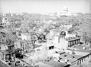 Looking northeast over Southwest Washington DC - July 1939