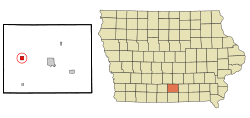 Location of Lucas, Iowa
