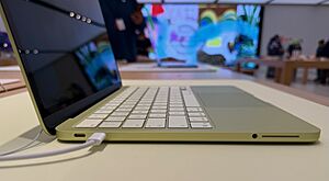 MacBook Neo left side ports