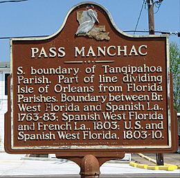 Manchac historical marker