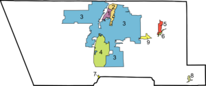 Map of Bernalillo County New Mexico