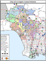 Map of LA City Council Districts