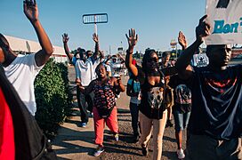 Middle of the crowd in Ferguson