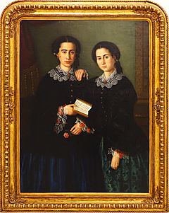 Modesto-Brocos-Portrait-of-Two-Girls