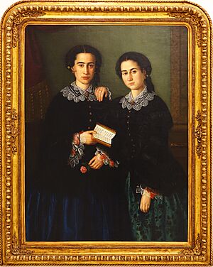 Modesto-Brocos-Portrait-of-Two-Girls