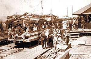 Mount Lowe Railway; Opening Day in Altadena