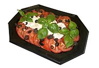 Mozzarella and Tomato Salad Platter